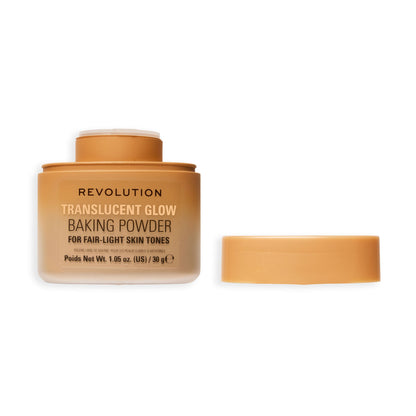 Revolution Translucent Glow Loose Baking Powder Fair To Light 30gm