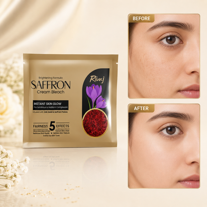 Saffron Brightening Bleach Cream Sachet 28g