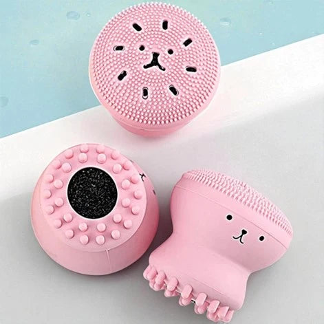 Silicone Facial Scrubber & Exfoliating Cleansing Brush