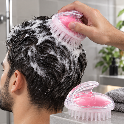 Silicone Scalp Massager & Shampoo Brush