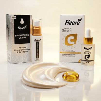 Fleuré Glow Bundle Vitamin C Serum and Brightening Cream