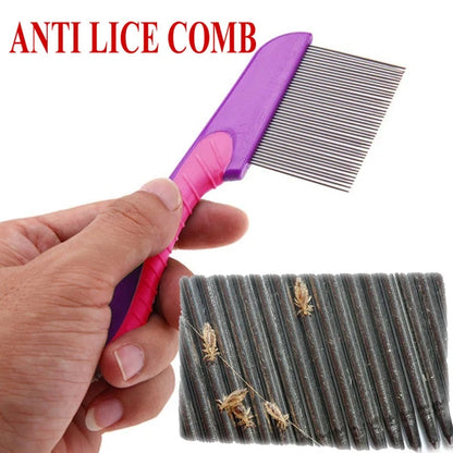 Stainless Steel Fine-Tooth Nit & Hair Lice Comb
