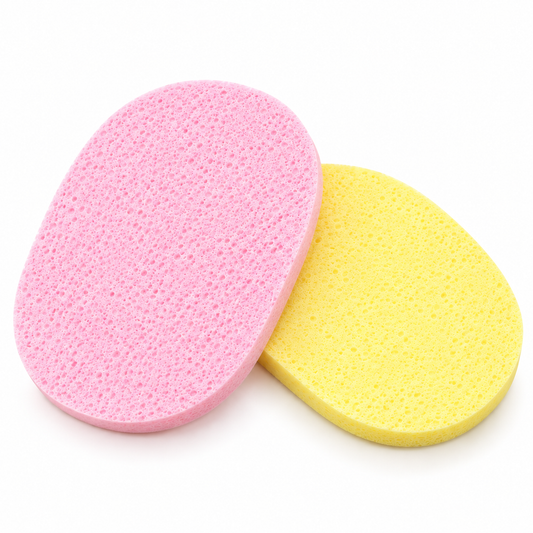 Pack of 2 - Facial Cleansing & Makeup Remover Sponge Puff