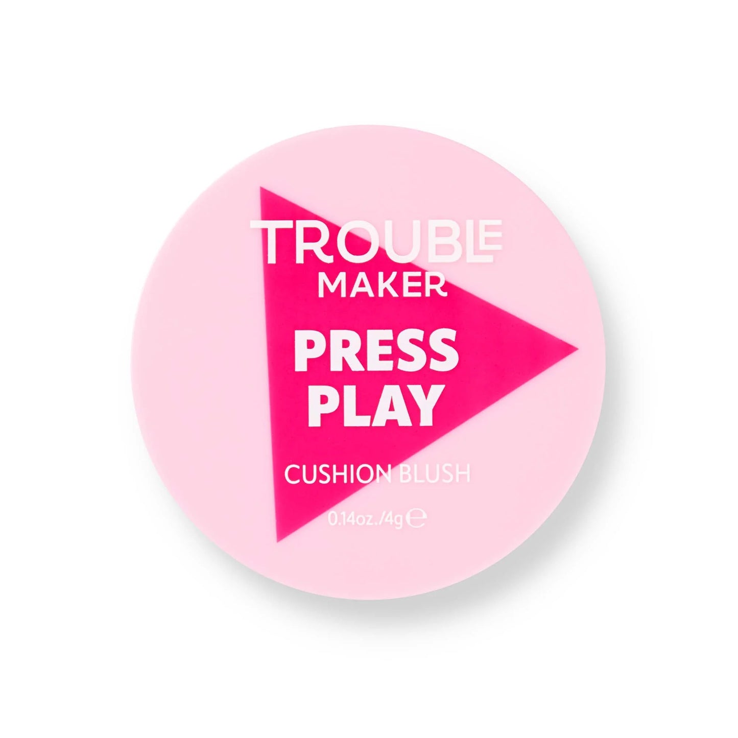 Trouble Maker Press Play Blush Cushion