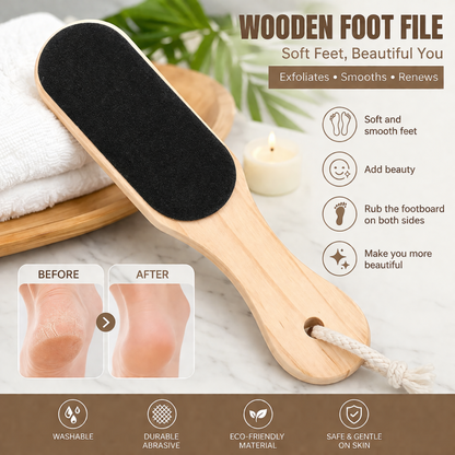 Wooden Foot Filer & Pedicure Scraper