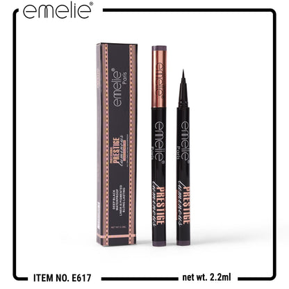 Deep Black Waterproof Eyeliner - 24H Long-Lasting Precision Liner