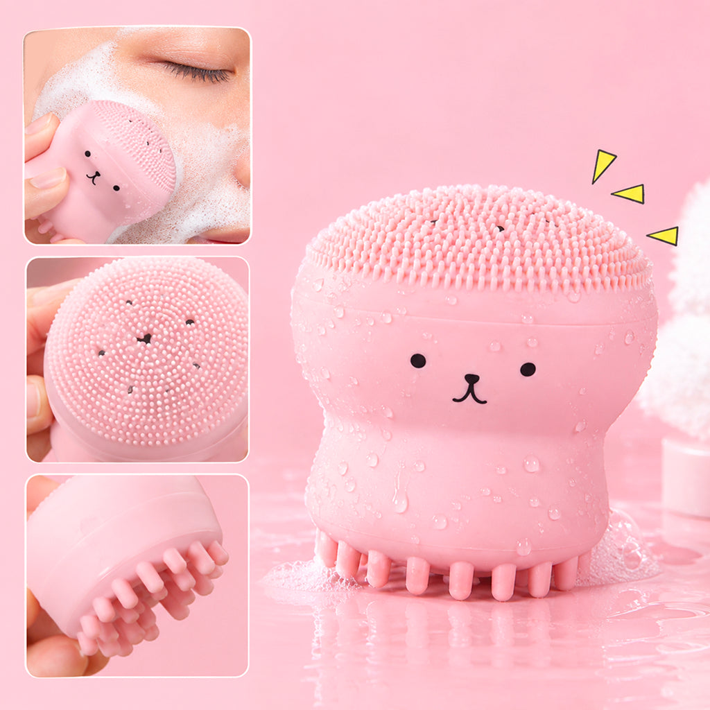 Silicone Facial Scrubber & Exfoliating Cleansing Brush