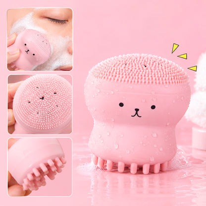 Silicone Facial Scrubber & Exfoliating Cleansing Brush