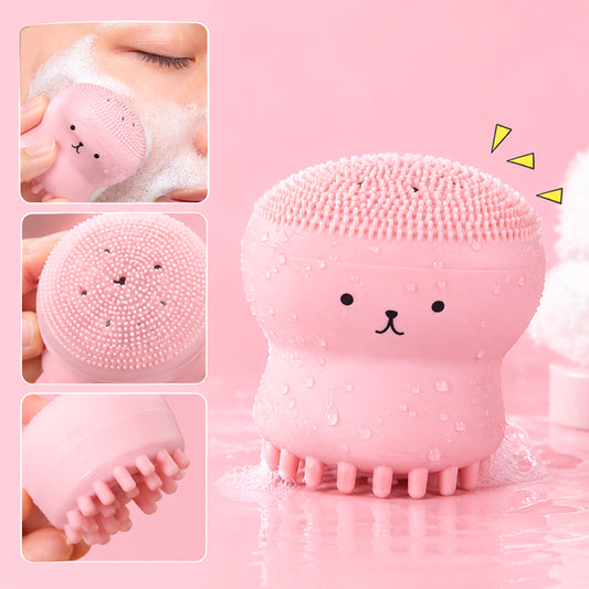 Silicone Facial Scrubber & Exfoliating Cleansing Brush