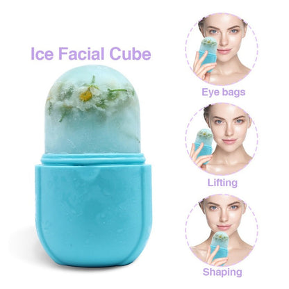 Silicone Face Ice Roller - Skin Massage Cooling Tool