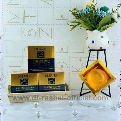 Dr.Rashel 24K Gold Radiance & Anti Aging Essence Soap - 100gms