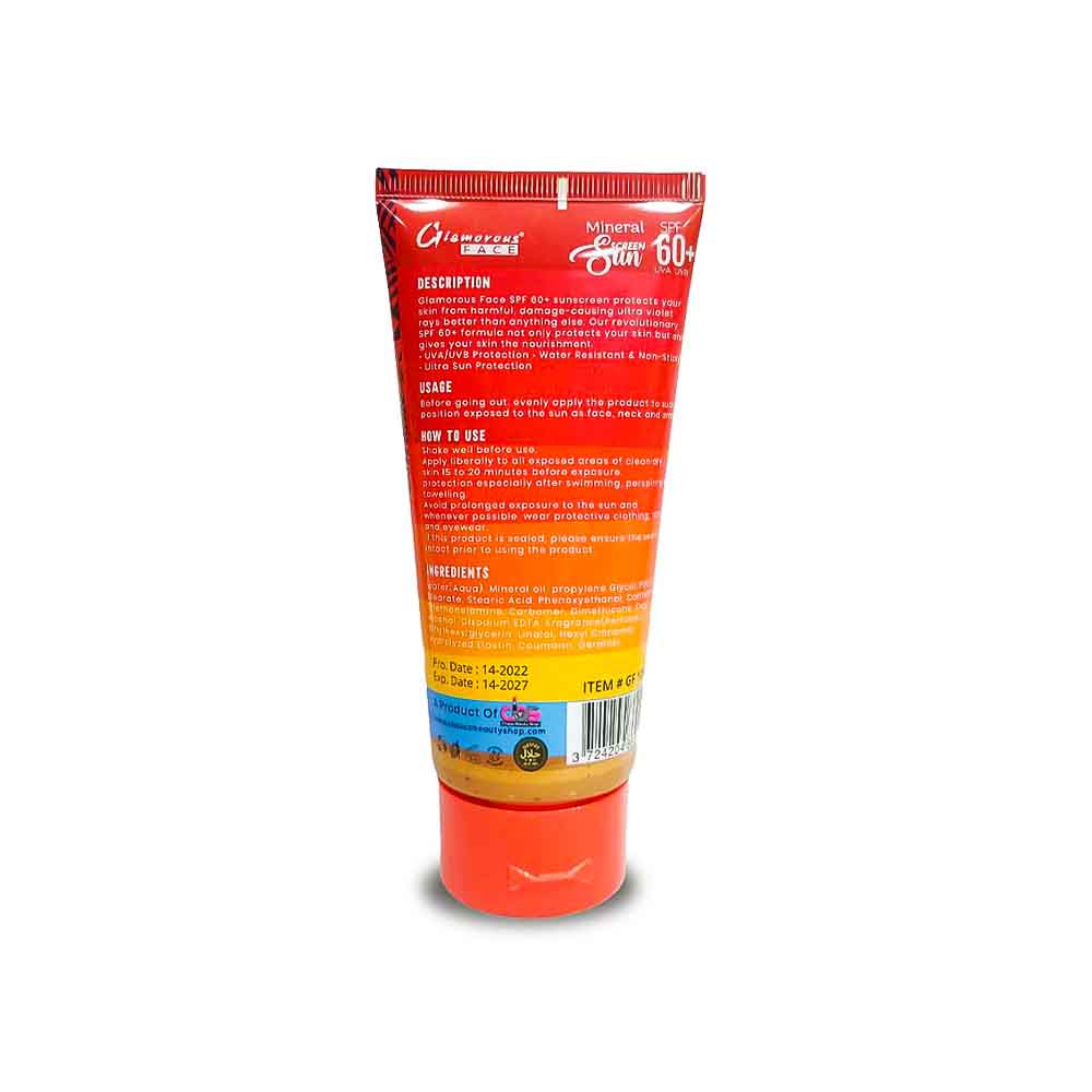 Glamorous Face Sunscreen Lotion , Sunblock SPF 60+ UVA UVB