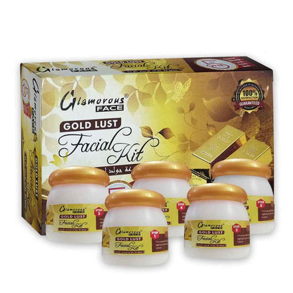 Glamorous Face 5 In 1 Gold Lust Facial Kit