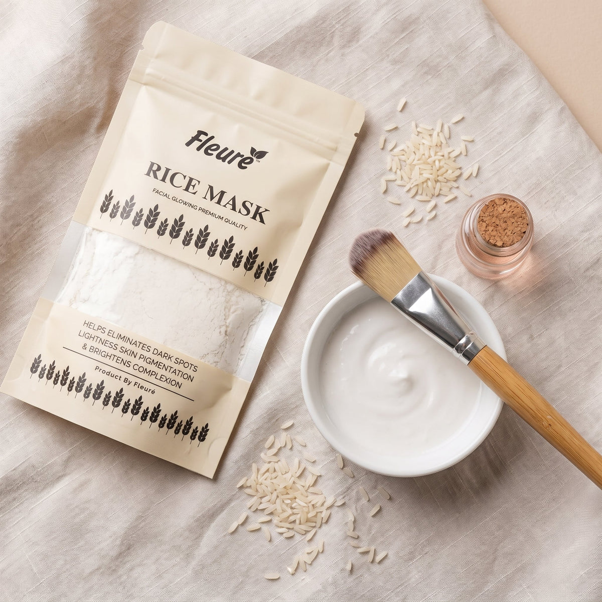 Fleuré Rice Mask | Brightening Face Mask for Dark Spots & Pigmentation