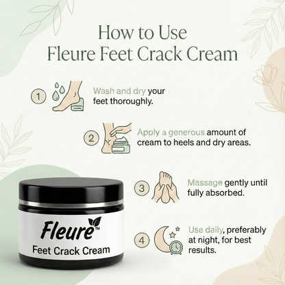 Feet Crack Cream for Cracked Heels by Fleuré