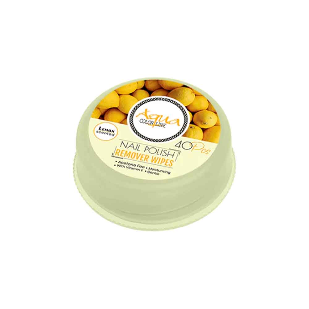 Aqua Color Line Nail polish Remover Pad 40 Pieces
