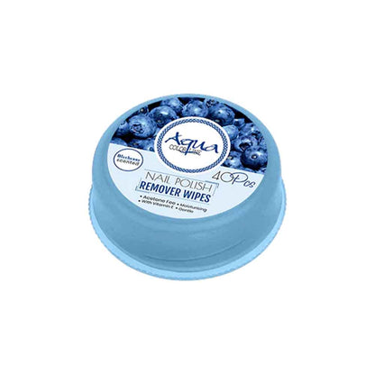 Aqua Color Line Nail polish Remover Pad 40 Pieces